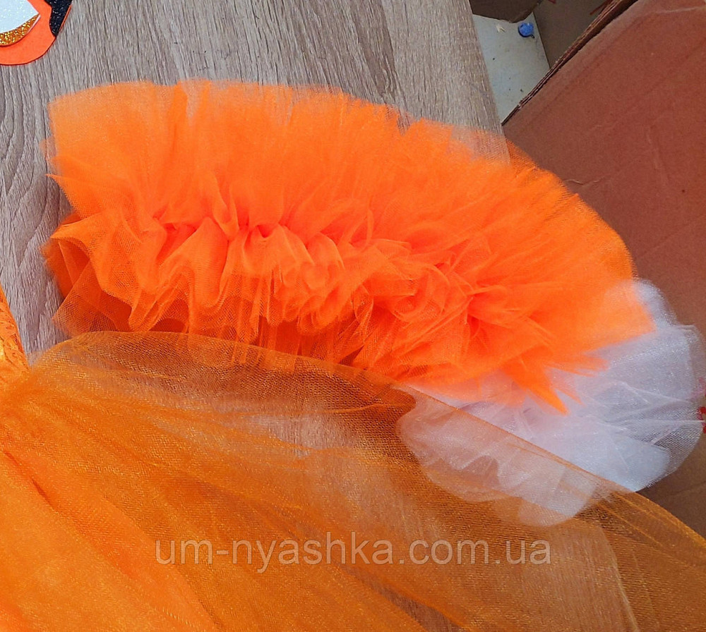 Красивый костюм белочки оранжевая юбка + нашивка на гольфик + ушки Кривой Рог - изображение 2