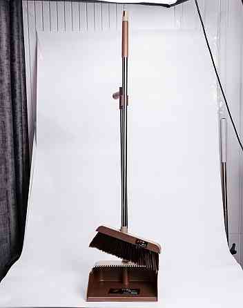 Набір веник та совок на довгій ручці для прибирання Київ