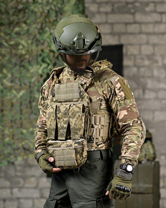 Плитоноска 4 точки скидання Attack PREMIUM піксель ДЛ6501 Одеса - фото 2