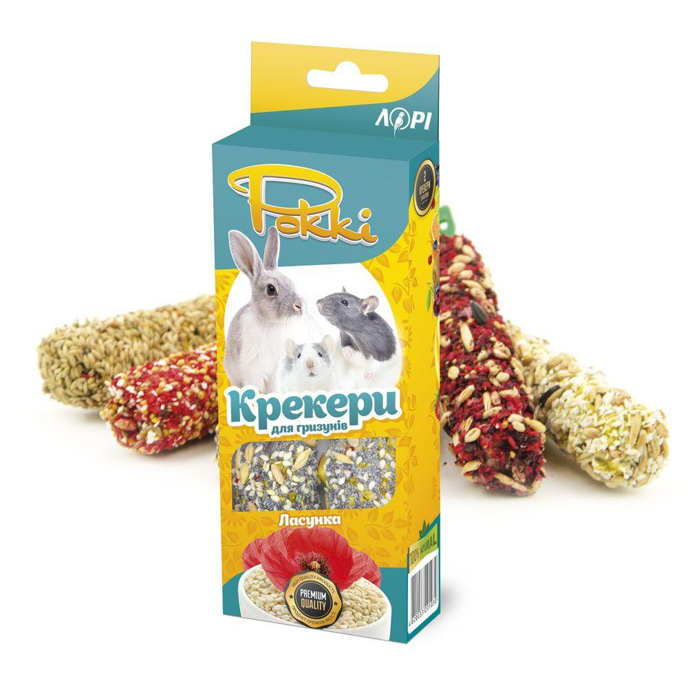 Корм для грызунов Рокки Ласунка крекер лакомство для грызунов премиум класса (2 шт х 50 г), Лори Винница - изображение 1
