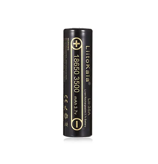 Аккумулятор LiitoKala Lii-35A-PCB 18650 3500mAh Li-ion 3.7V (с защитой) Черный Киев - изображение 2