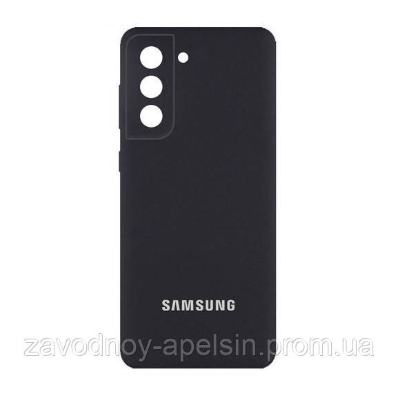 Samsung S22 S901 Чохол мікрофібра Silicone Cover (чорний) Одеса - фото 1