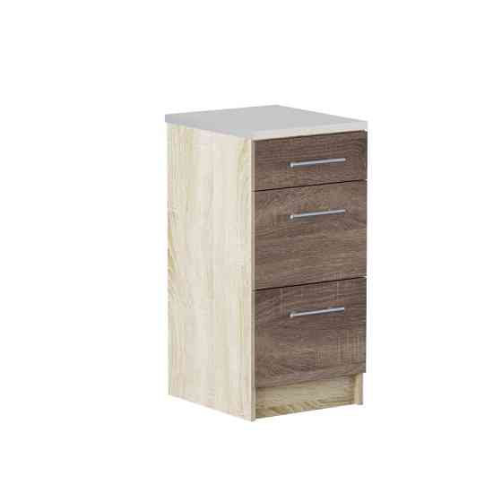 Кухонний модуль на 3 ящики Еверест Еко 400 дуб сонома/трюфель(без стільниці) 40х46х82 см (DTM-2889) Львів