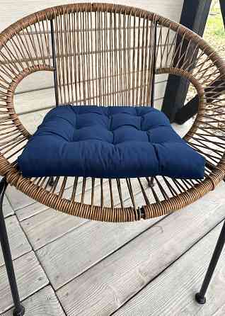 Подушка для стільців (40x40х5 см) Decorator Velour колір синій 84-113 Київ