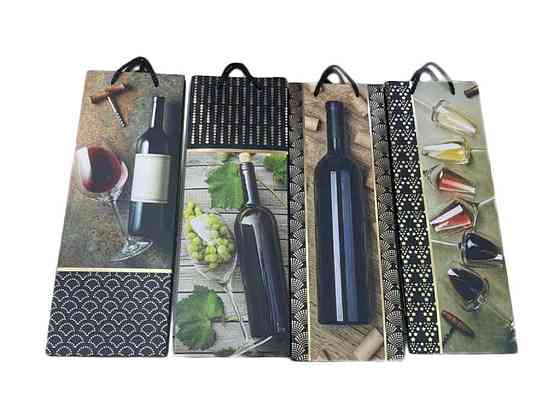 Пакет подарочный под бутылку Wine time 36*13*8см R95560 ТМ STENSON Киев