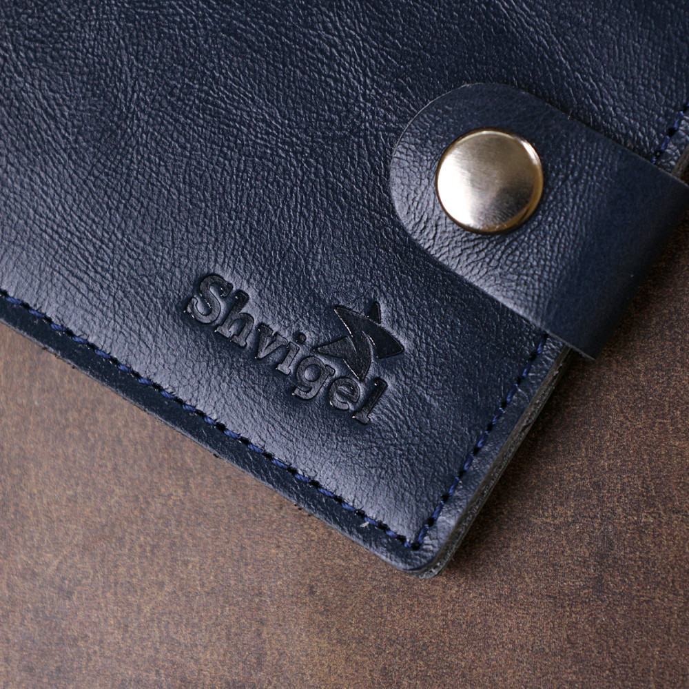 Компактное кожаное портмоне для мужчин (SHVIGEL) Киев - изображение 4