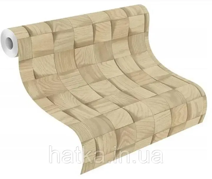 Шпалери вінілові на флізеліні Rasch Clasik 0,53х10 під дерево під паркет світло-коричневі Київ - фото 2