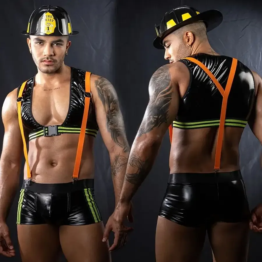 Чоловічий еротичний костюм пожежного JSY 9108 One Size Львів - фото 6