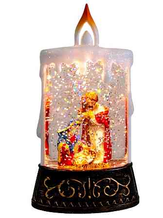 Нічник новорічний Свічка XMAS WDL 23005C 3577, Іісус Винница