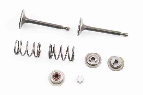 Клапан впускний, випускний к-кт 2шт 170F + пружина-2шт + компенсатор клапана-1шт + тарілка клапана-2шт + сальник клапана-2шт, + штовхач-2шт Киев