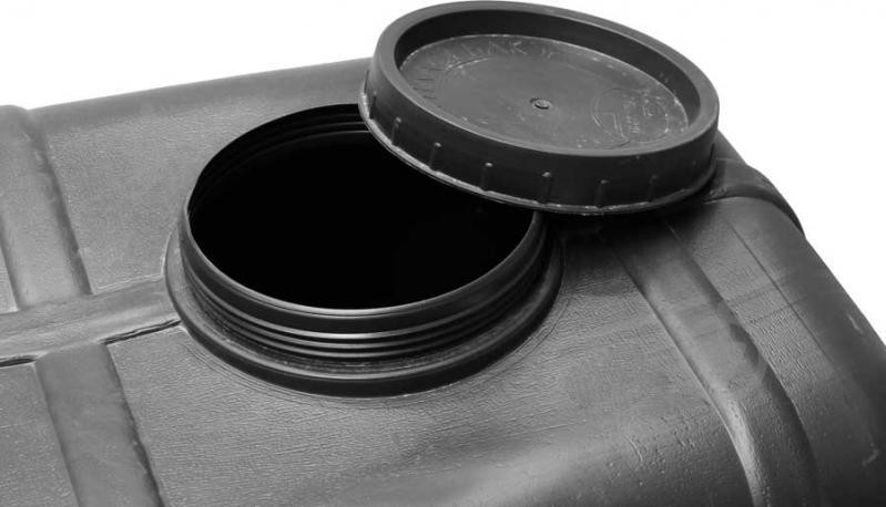 Бак 150 л  для воды прямоугольная пластиковая  черная  емкость Днепр - изображение 2