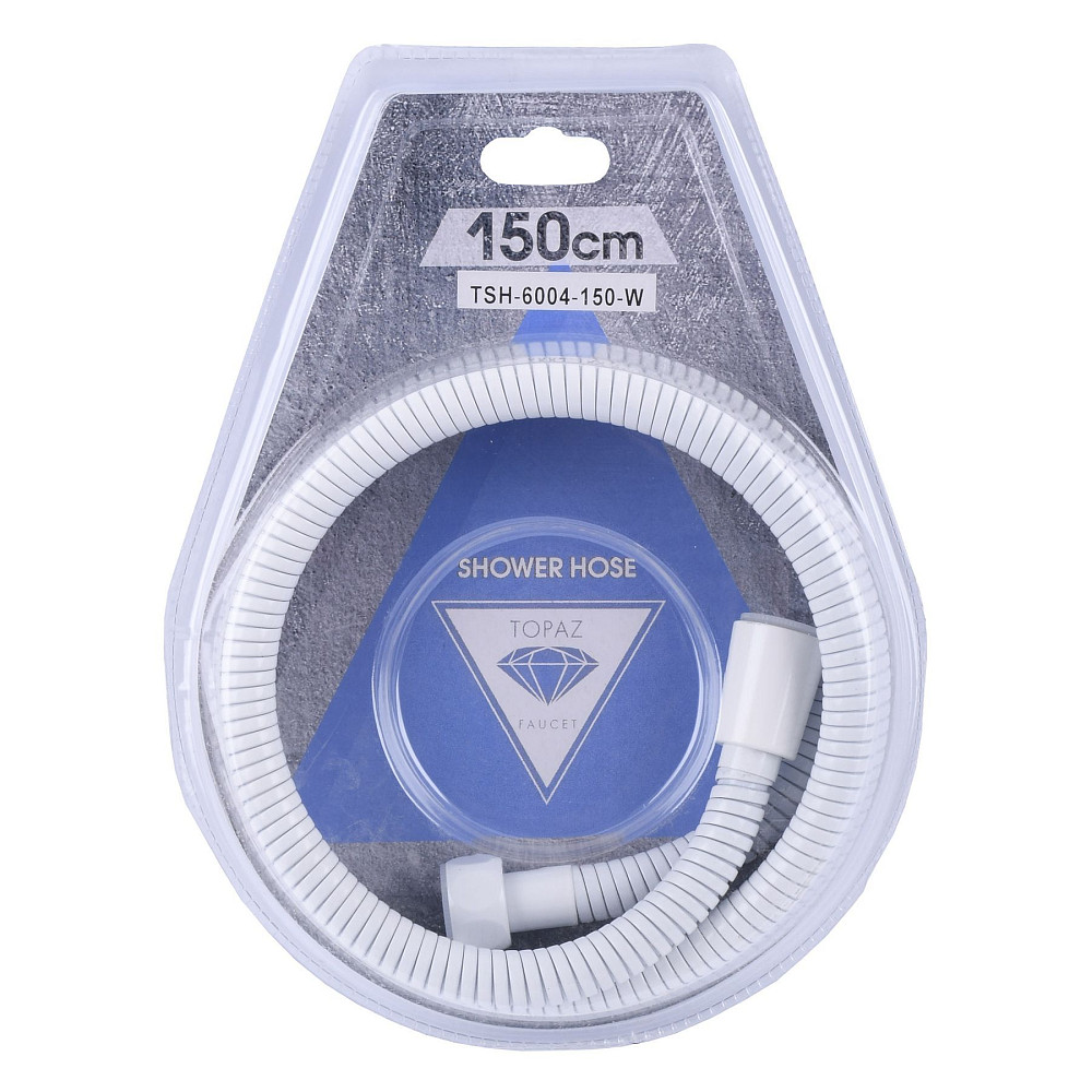 Шланг душовий TOPAZ TSH-6004-150-W 150см Тернопіль - фото 1