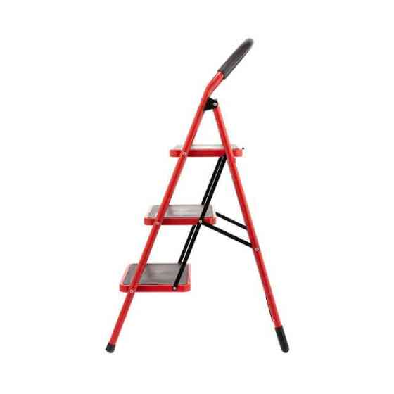 Драбина сталева, 3 сходинки, 380×260 мм, висота: 1131 мм, висота до платформи: 729 мм INTERTOOL LT-0037 Київ