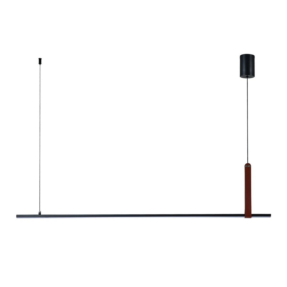 VALESO Підвісний світлодіодний світильник G 2810/1100 44W Чорний+Штучна шкіра Коломия - фото 16