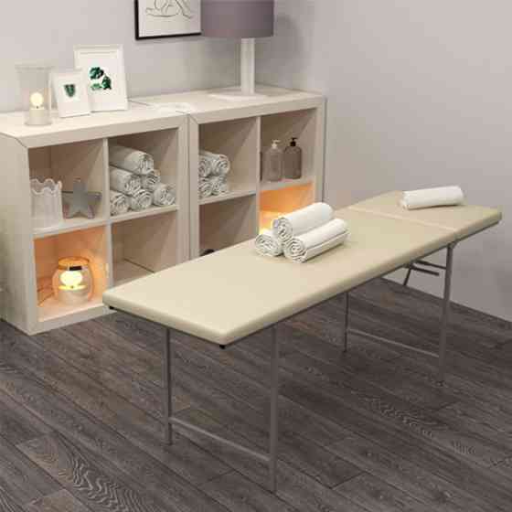 Массажный стол-кушетка UK20 Стационарная, 70 см, белые ножки Киев