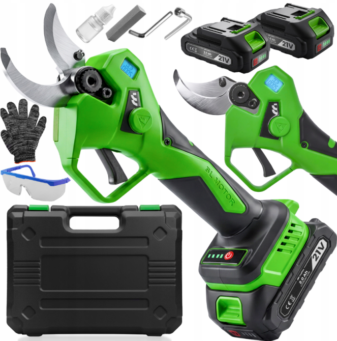 Секатор электрический аккумуляторный для веток 40мм 500Вт 21В Maltec (Польша) Киев - изображение 1