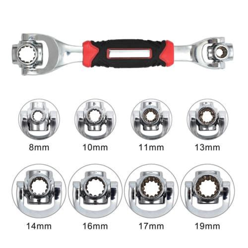 Ключ гайковий універсальний (8,10,11,13,14,16,17,19мм, 5/16,3/8,7/16,1/2,9/16,5/8,1 1/16, 3/4'': сорв. Одеса - фото 4
