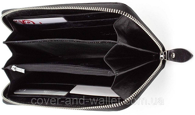 Чоловічий гаманець клатч з гладкої шкіри на блискавці ST Leather Київ - фото 3