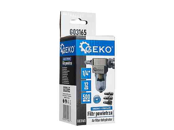 Повітряний фільтр 1/4" з водовіддільником "GeKo" + 4 швидкоз'ємних з'єднувача Стрый