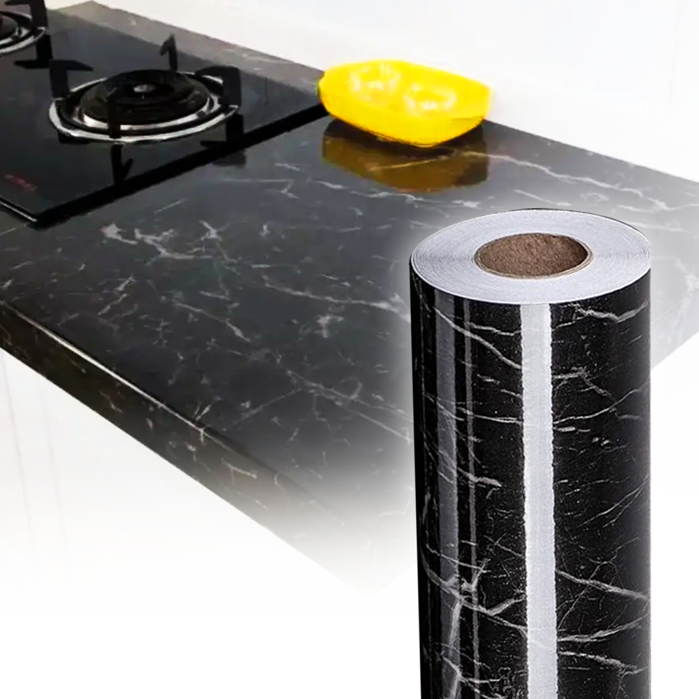Самоклеюча плівка 5м*60см для кухні,Чорний Мармур,Kitchen Sticker SBR Київ - фото 1