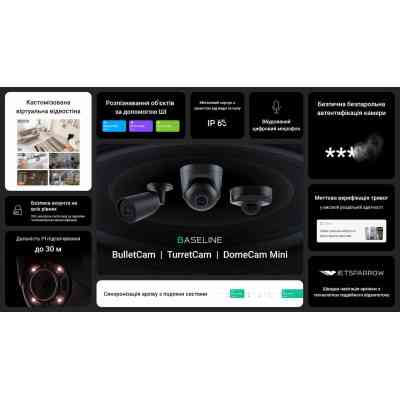 Камера відеоспостереження Ajax BulletCam (8/4.0) black Вінниця