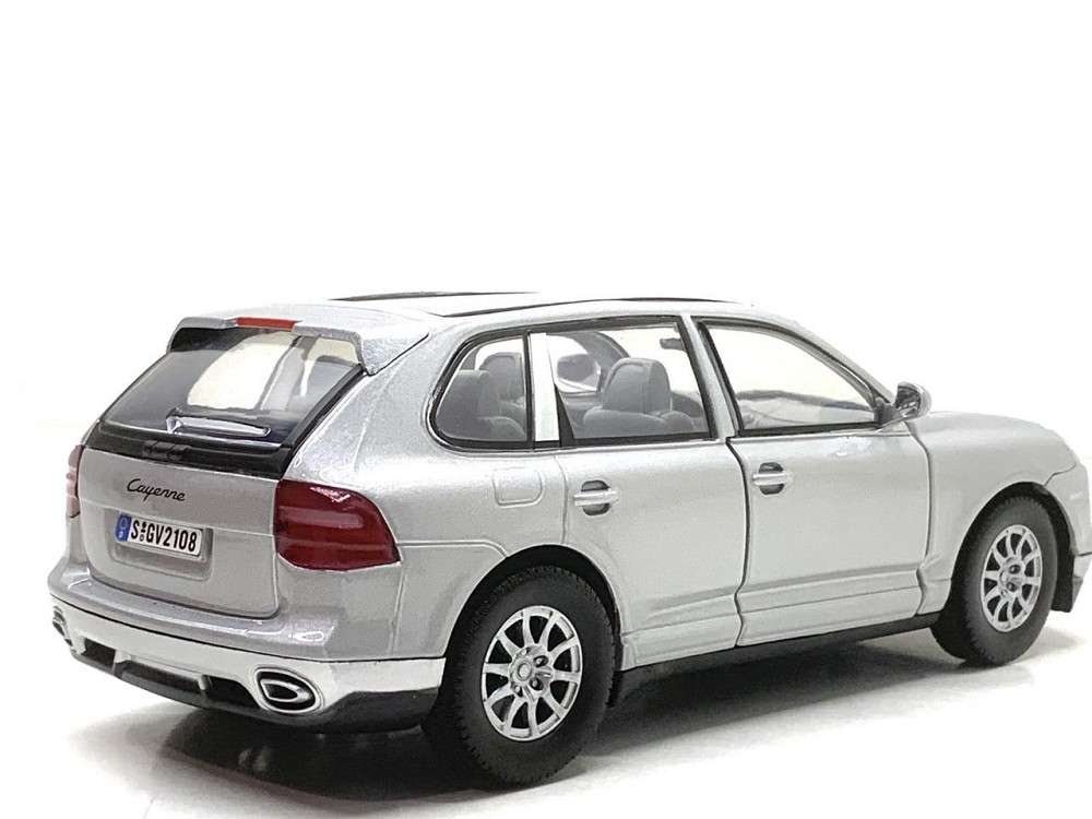Машина Автосвіт Porsche Cayenne інерційна відкриваються двері капот багажник 1:24 Сіра (AP-1907) Чернигов - изображение 7