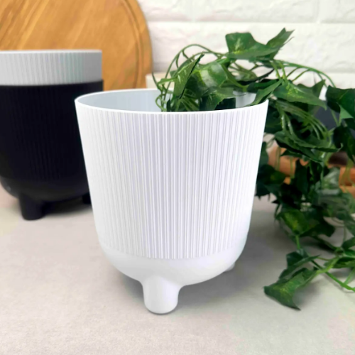 Вазон Арія-Джампер 18см 3,5л білий Ламела Житомир