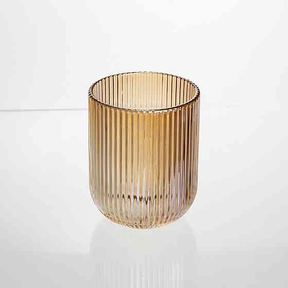 Набір скляних стаканів 6 штук 250 мл універсальних Коричневий Yiwu HP-19-196 Коломыя