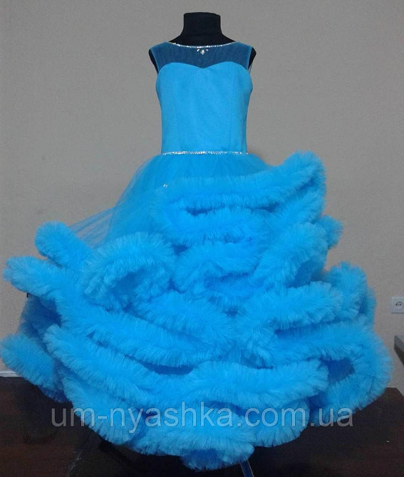 Пышное платье Облачко МОРСКАЯ ВОЛНА на 4-5, 6-7, 8-9 лет Кривой Рог - изображение 3