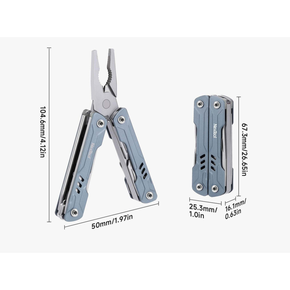 Мультитул NexTool Mini Sailor Pliers S11 чорний Київ - фото 3