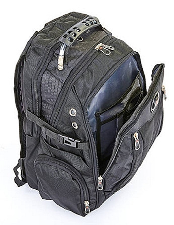 Рюкзак спортивный SWR 7620-1 30л 44x32x13 черно-серый Киев - изображение 7