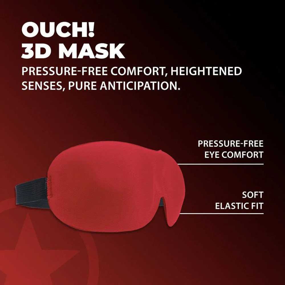 Маска на очі - Ouch! 3D Blindfold Red Sex Aura Київ - фото 2