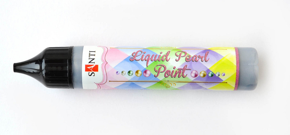 ЗD-гель "Santi" 741201  "Liquid pearl gel" срібний, шт Київ - фото 1