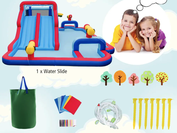 Надувний парк Costway Fun Kids із водними гірками (без вентилятора) Киев - изображение 7