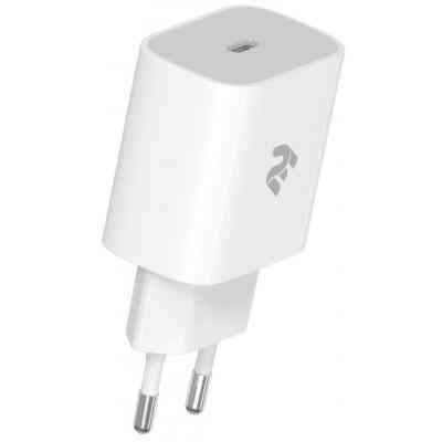 Зарядний пристрій 2E USB-C Wall Charger PD3.0 DC5V/3A, 20W, white (2E-WC1USBC20W-W) Вінниця