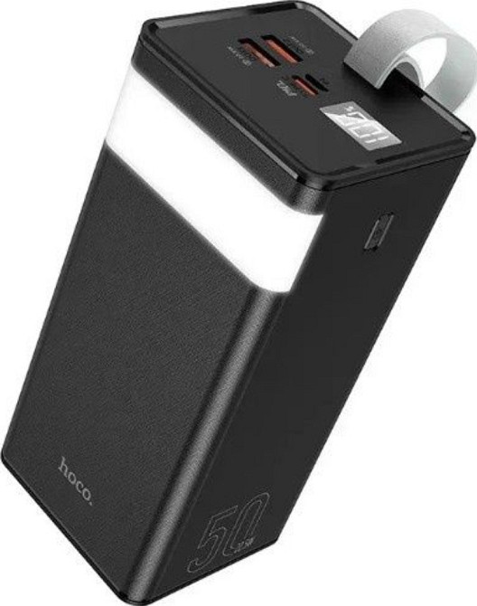 Powerbank с быстрой зарядкой и фонарем HOCO LED J86A 50000mAh. Киев - изображение 5