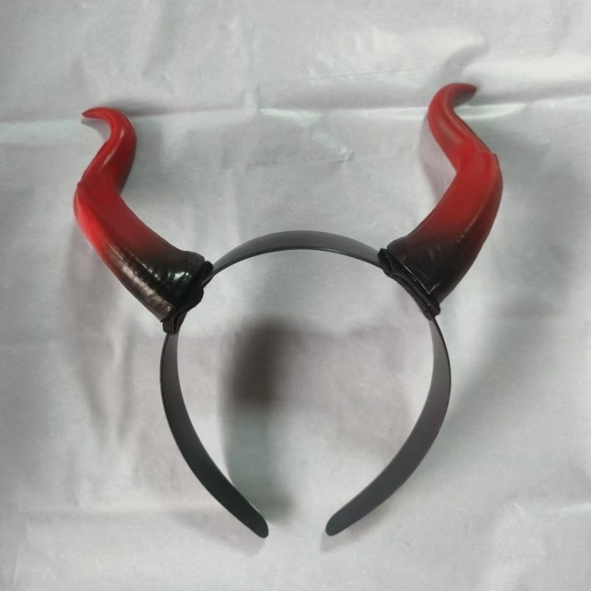 Обруч Рога на Хэллоуин Рога one size черно-красный Киев - изображение 3