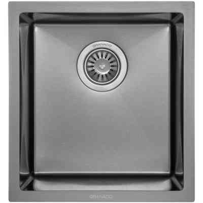 Мийка кухонна GRANADO Under top mini STEEL S201 black (GS10201B) Вінниця
