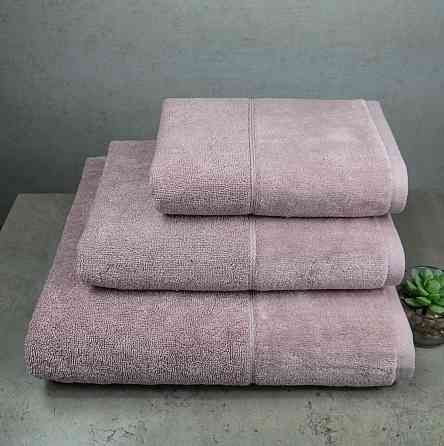 Набір велюр/махра рушників 3шт GM Textile 40x70см, 50x90см, 70x140см Premium Milado 550г/м2 (Кремови Суми