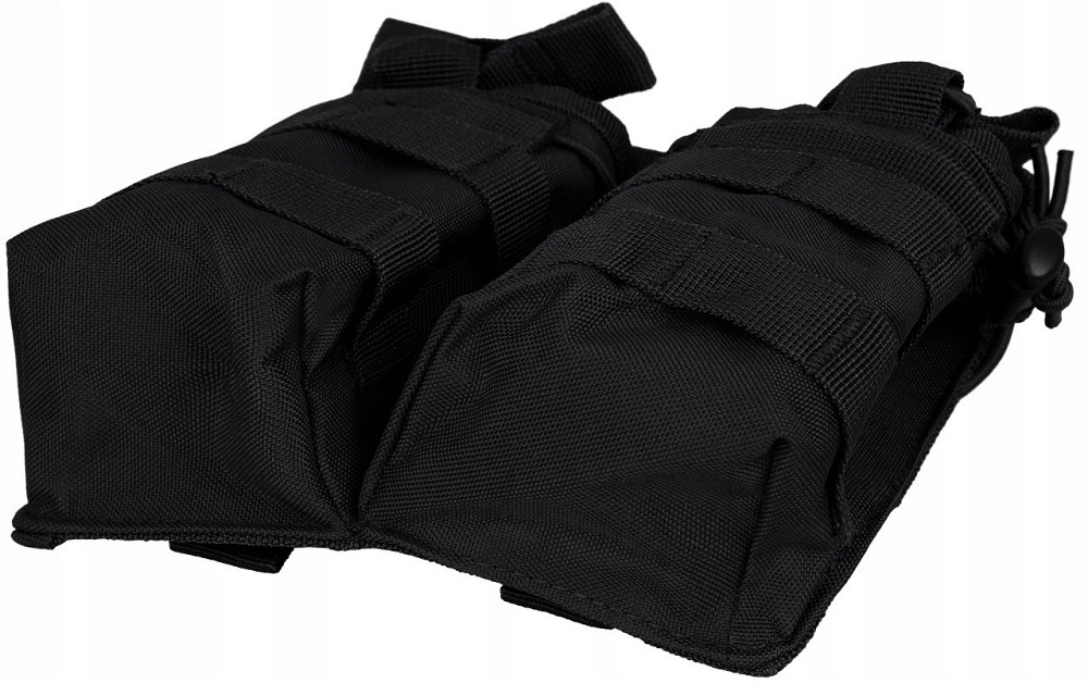 Тактический двойной Подсумок под магазины АК/М4/М16 с системой Molle Mil-Tec от Sturm (13497002) Black Нововолынск - изображение 7