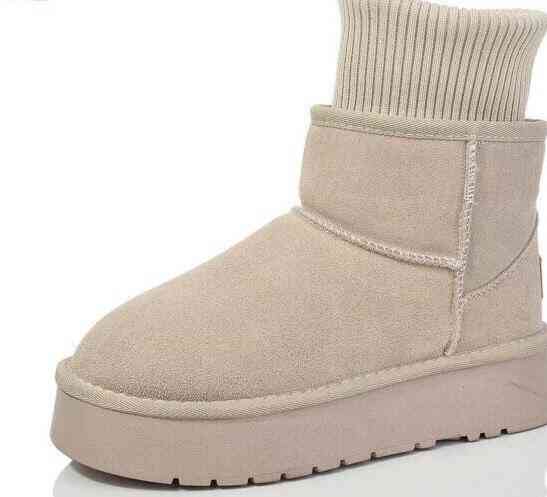 Hengji Угги жіночі HENGJI T56-3 бежеві (зима, замша натуральна) (5698) 36 Коломыя