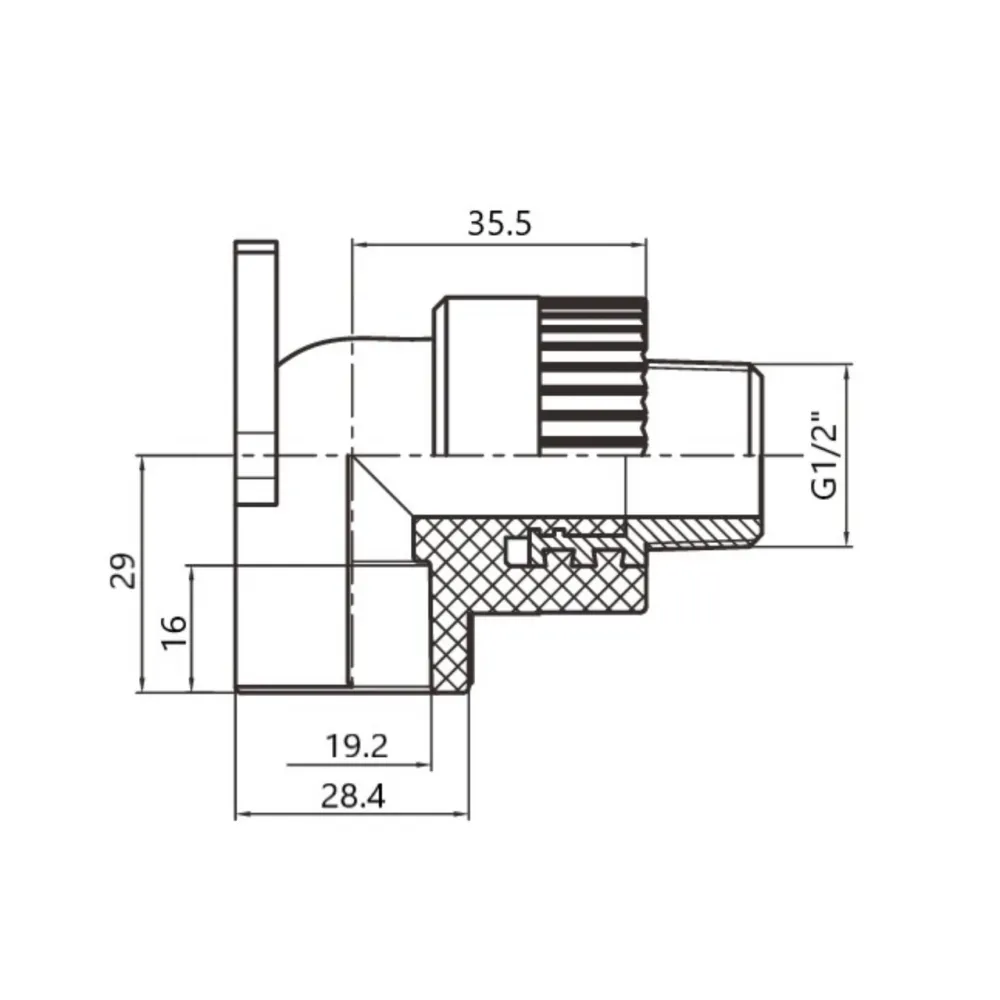 Кутик PPR Thermo Alliance настінний 20х1/2" ВР Київ - фото 7