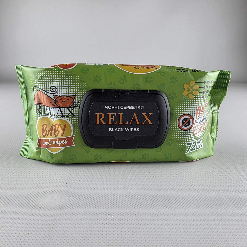 Влажная салфетка  72 шт c клапаном 