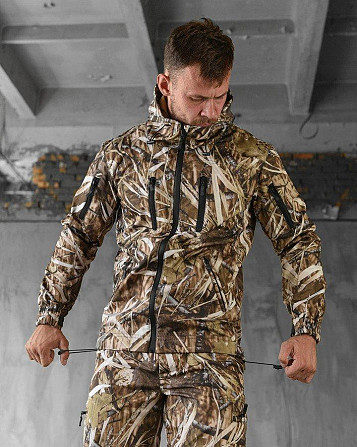 Тактичний маскувальний костюм софтшел SoftShell Очерет Одесса - изображение 3