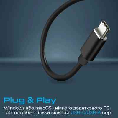 Концентратор Promate USB Hub 4 ports litehub-4.black (litehub-4.black) Винница