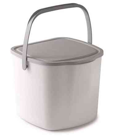 Контейнер для сміття з кришкою та ручкою Snips Kitchen Compost Bin 3 л білий Київ
