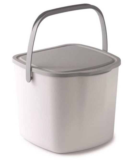 Контейнер для сміття з кришкою та ручкою Snips Kitchen Compost Bin 3 л білий Київ - фото 2