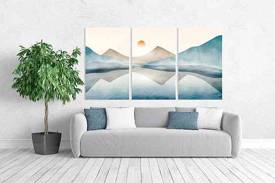 Модульна картина у вітальню/ спальню Природа в горах     ART-183_3A Київ