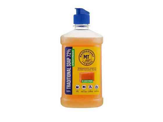 Жидкое хозяйственное мыло «Traditional soap 72%»500мл ТМ Мыловаренное Традициды Киев