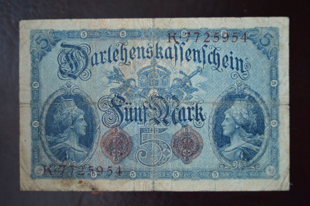 Німеччина 5 марок 1914 рік (Р-3) 2 Полтава - фото 1
